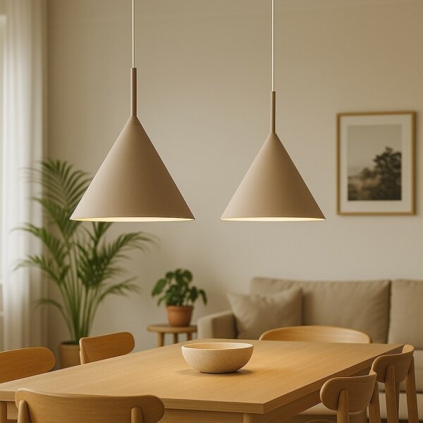 Luster na lanku CAPITAL 1xGX53/15W/230V priemer 32 cm béžová
