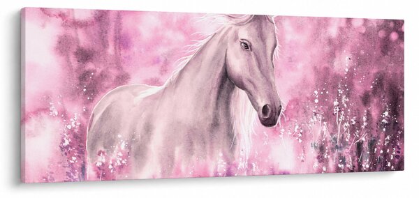 Obraz - Maľovaný kôň (120x50 cm)