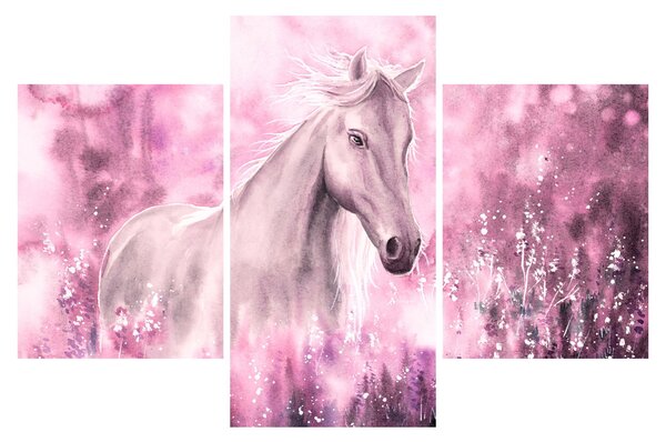 Obraz - Maľovaný kôň (90x60 cm)