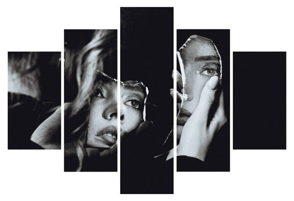 Obraz - Pohľad do zrkadla (150x105 cm)