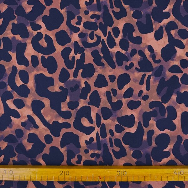 Metráž Softshell digital 280g - Leopard hnedý
