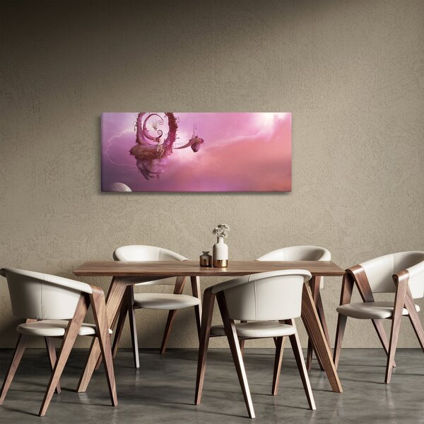 Obraz - Víla na plávajúcom ostrove (120x50 cm)
