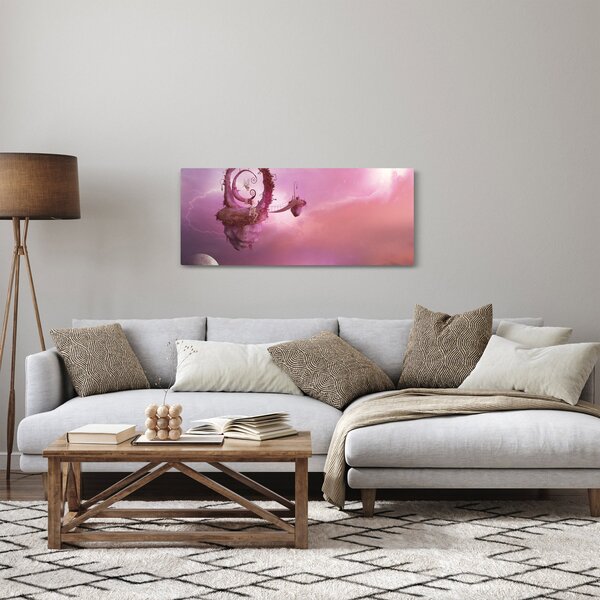 Obraz - Víla na plávajúcom ostrove (120x50 cm)