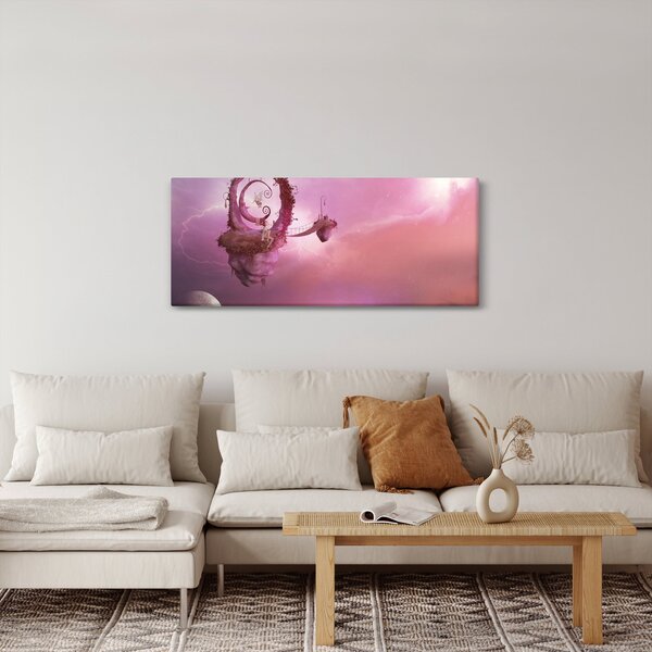 Obraz - Víla na plávajúcom ostrove (120x50 cm)