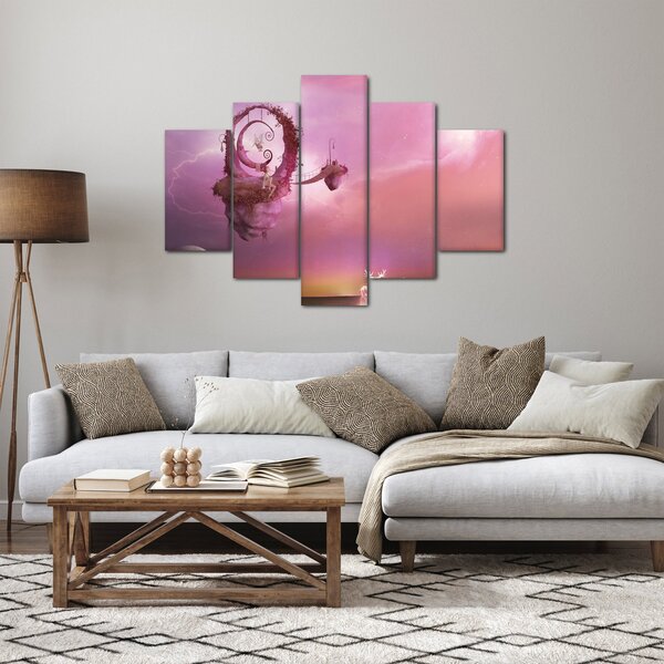 Obraz - Víla na plávajúcom ostrove (150x105 cm)