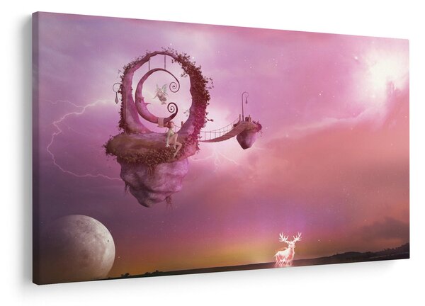 Obraz - Víla na plávajúcom ostrove (90x60 cm)