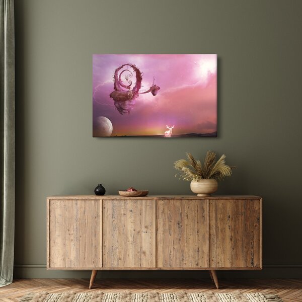 Obraz - Víla na plávajúcom ostrove (90x60 cm)