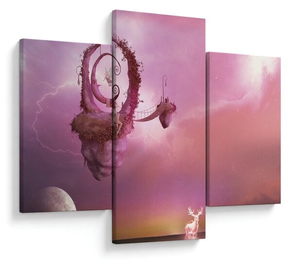 Obraz - Víla na plávajúcom ostrove (90x60 cm)