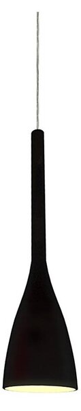 Ideal Lux - Závesné svietidlo na lanku FLUT 1xE14/40W/230V priemer 10,5 cm, čierne
