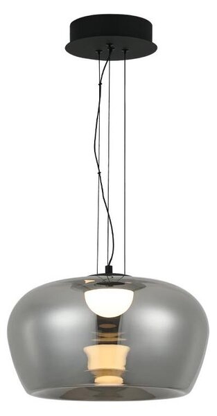 LED luster na lanku NADIA LED/20W/230V dymová/čierna