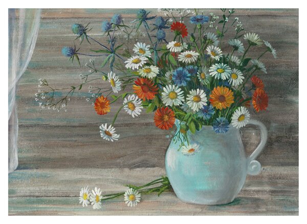 Obraz - Lúčne kvety, olejomaľba (70x50 cm)