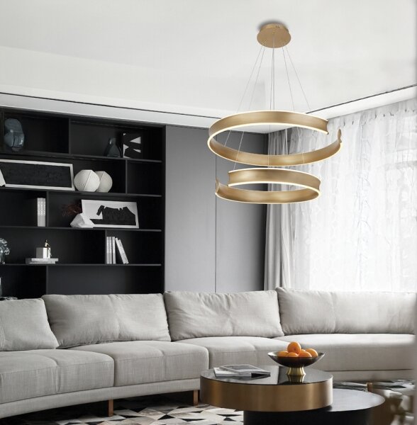 LED luster na lane MARLEN LED/84W/230V zlatý