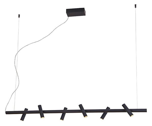 LED luster na lanku CLIO LED/29W/230V čierny
