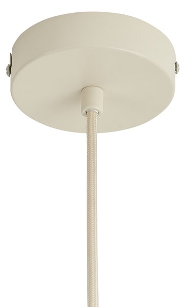Japandi závesná lampa béžová s ľanovým tienidlom 50cm - Fedde