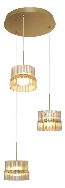 LED luster na lankách LUXE LED/34W/230V mosadz
