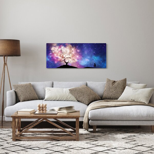 Obraz - Vesmírny strom (120x50 cm)