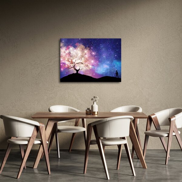 Obraz - Vesmírny strom (70x50 cm)