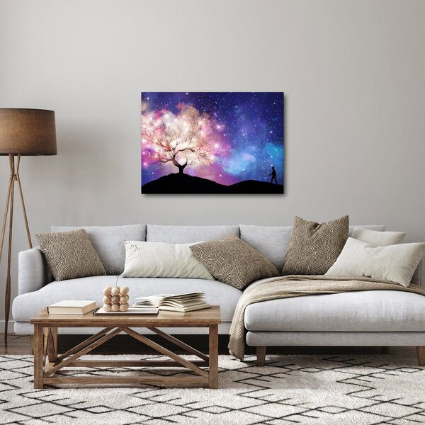 Obraz - Vesmírny strom (70x50 cm)