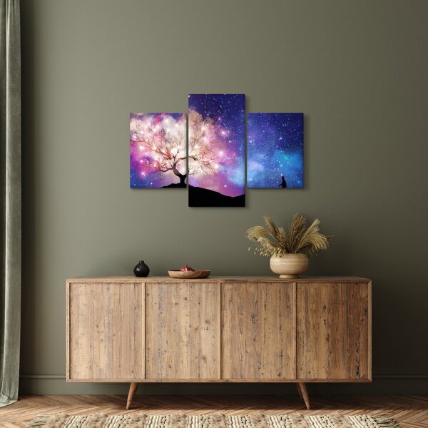 Obraz - Vesmírny strom (90x60 cm)