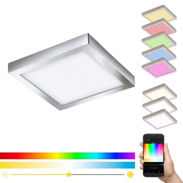 Eglo 98561 - LED RGBW stmievateľné stropné svietidlo FUEVA-C LED/21W/230V BT IP44