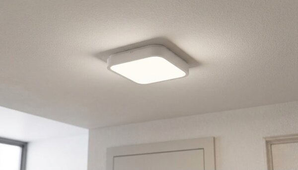Brilagi-LED Kúpeľňové stropné svietidlo so senzorom ZENNA LED/18W/230V 28,5x28,5 cm IP44 biela