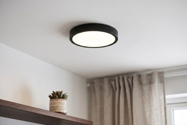BRILAGI - LED kúpeľňové stropné svietidlo so senzorom ZENNA LED/12W/230V pr. 25 cm IP44 čierne