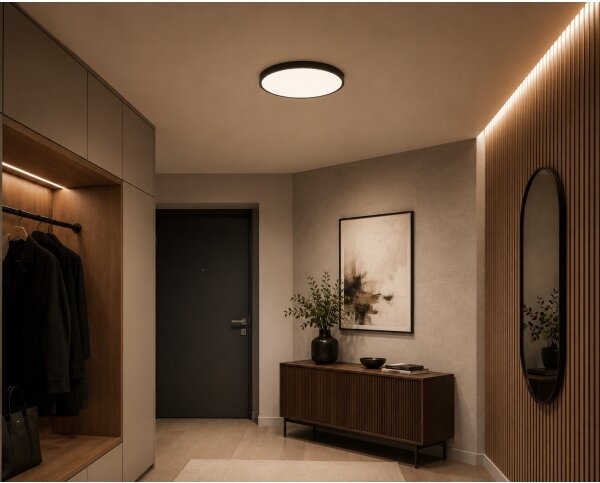 Brilagi-LED Kúpeľňové stropné svietidlo ZENNA LED/18W/230V pr. 29,5 cm IP44 ant