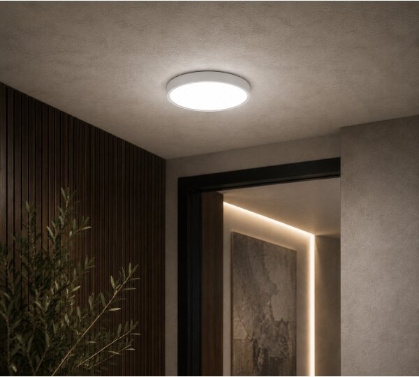 Brilagi - LED kúpeľňové stropné svietidlo ZENNA LED/12W/230V priemer 25 cm IP44 biele