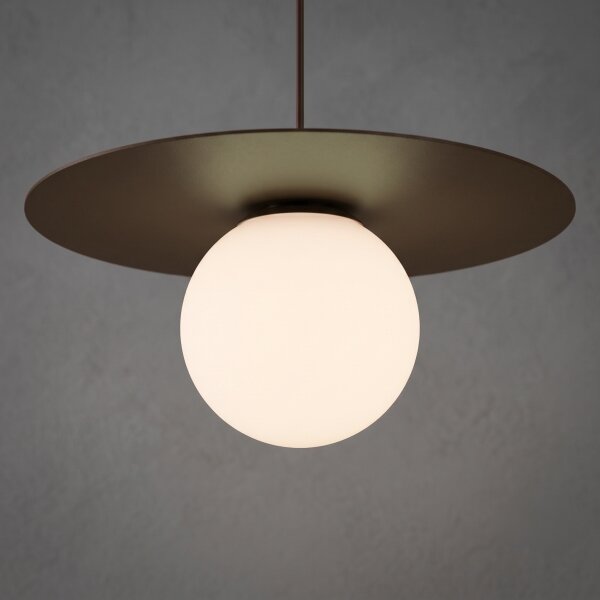 Luster na lanku FLAT 1xE27/15W/230V hnedý