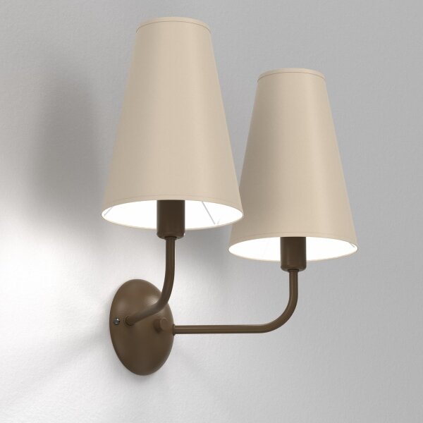 Nástenná lampa GRENADA 2xE14/15W/230V béžová