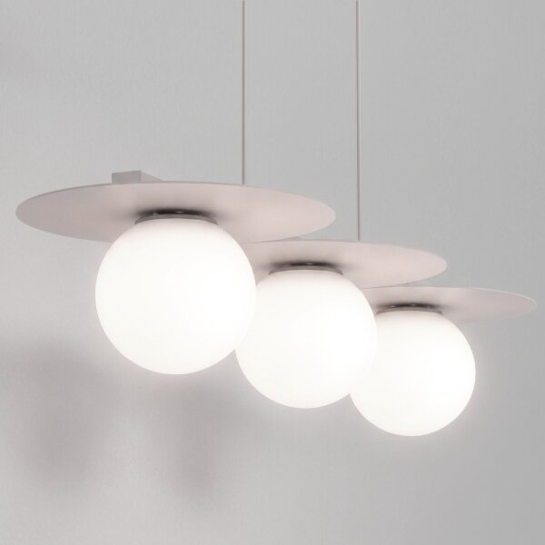Luster na lanku FLAT 3xE27/15W/230V krémový
