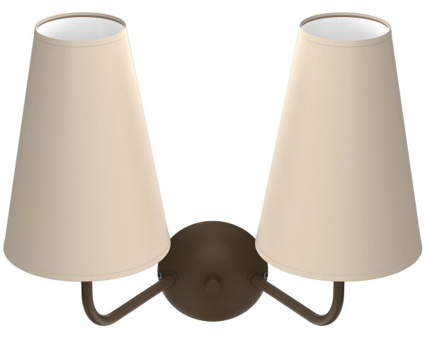 Nástenná lampa GRENADA 2xE14/15W/230V béžová