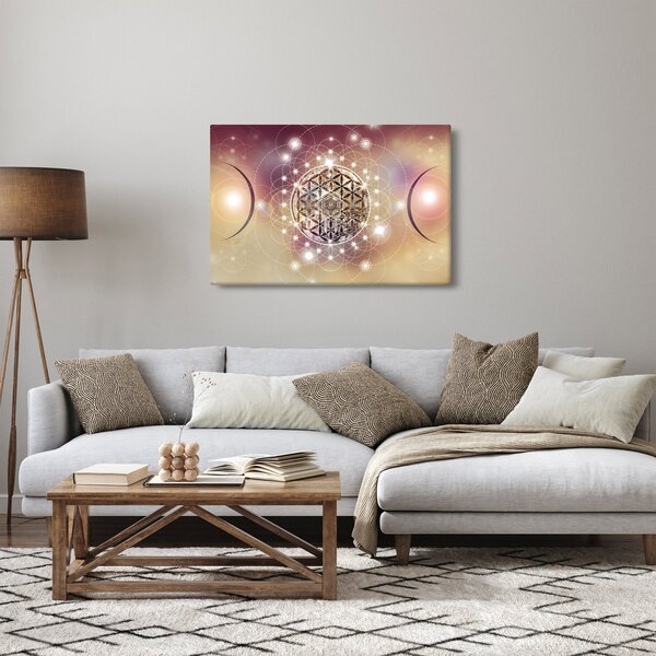 Obraz - Mandala s elementmi (90x60 cm)