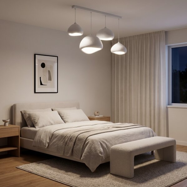 Brilagi - Luster na lanku WABI SABI 4xE27/40W/230V biela