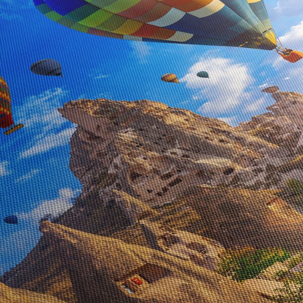 Obraz - Teplovzdušné balóny, Cappadocia, Turkey. (90x60 cm)