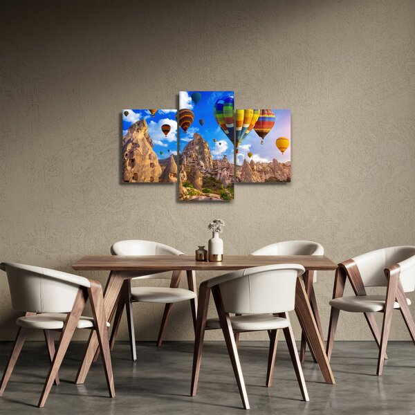 Obraz - Teplovzdušné balóny, Cappadocia, Turkey. (90x60 cm)