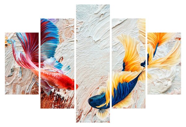 Obraz - Ryby bojovníčky (150x105 cm)