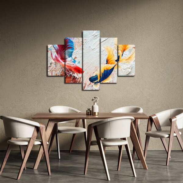 Obraz - Ryby bojovníčky (150x105 cm)
