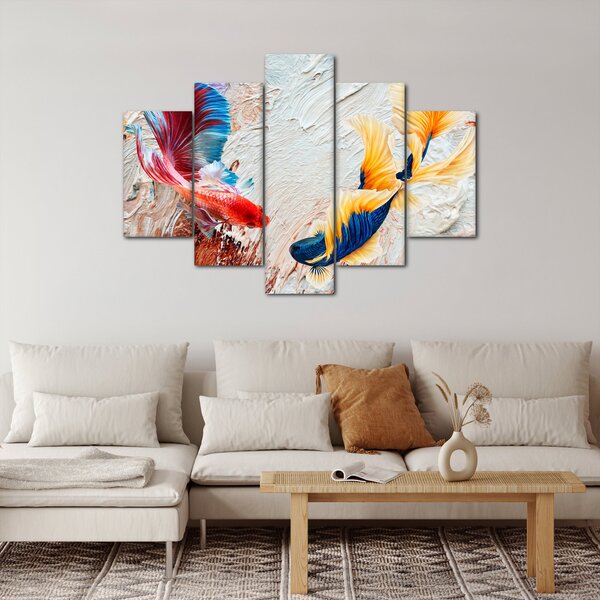 Obraz - Ryby bojovníčky (150x105 cm)