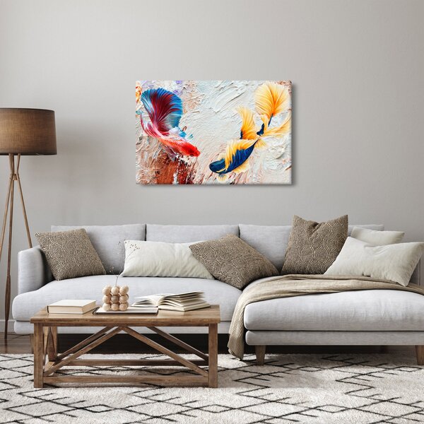 Obraz - Ryby bojovníčky (90x60 cm)