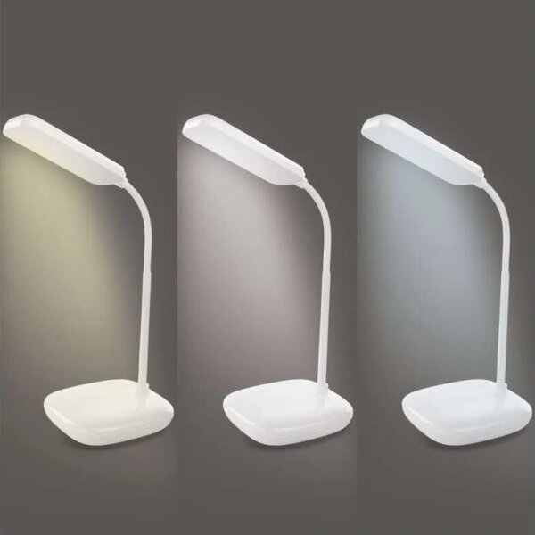 LED Stmievateľná flexibilná stolná lampa LED/12W/230V 3000K/4000K/6500K biela