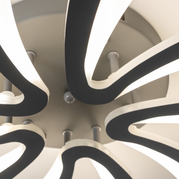 Brilagi - LED Stmievateľný prisadený luster TWIST LED/55W/230V 3000-6500K antracit + DO