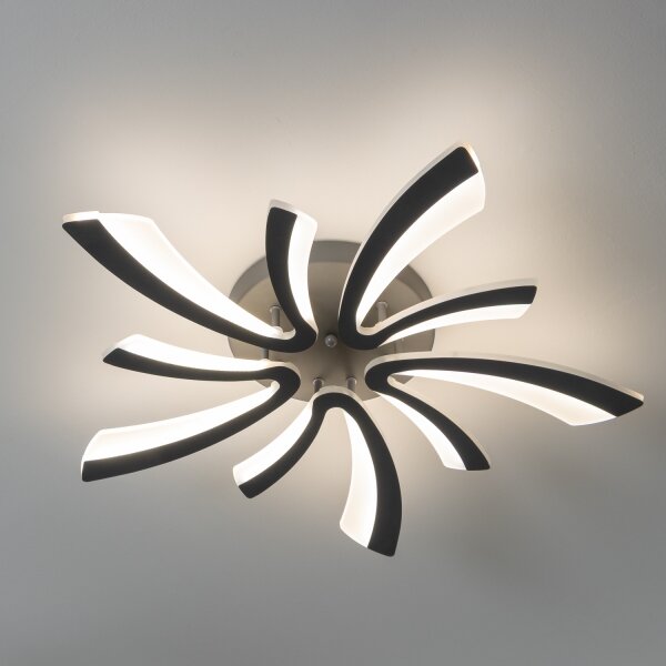 Brilagi - LED Stmievateľný prisadený luster TWIST LED/55W/230V 3000-6500K antracit + DO