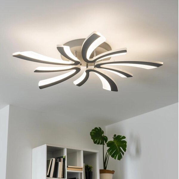 Brilagi - LED Stmievateľný prisadený luster TWIST LED/55W/230V 3000-6500K antracit + DO
