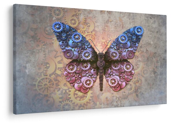 Obraz - Steampunk motýľ (90x60 cm)