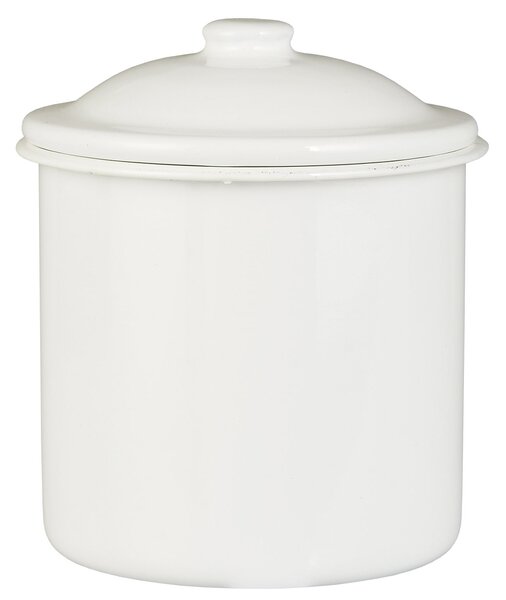 Smaltovaná dóza White 13 cm