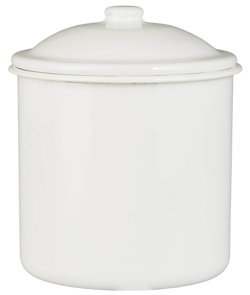 Smaltovaná dóza White 15 cm