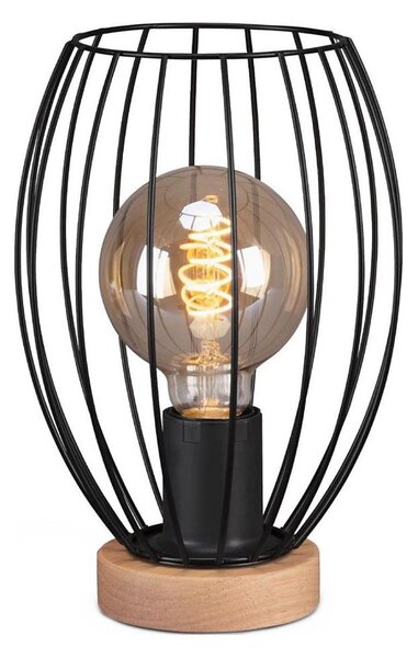 Brilo - Stolná lampa WAKTU 1xE27/25W/230V kaučukovník