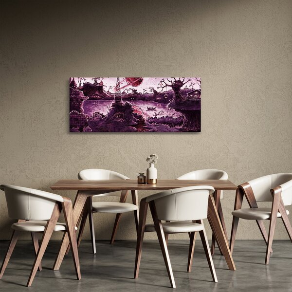 Obraz - Očarovaná dedina (120x50 cm)