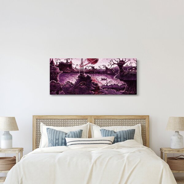 Obraz - Očarovaná dedina (120x50 cm)